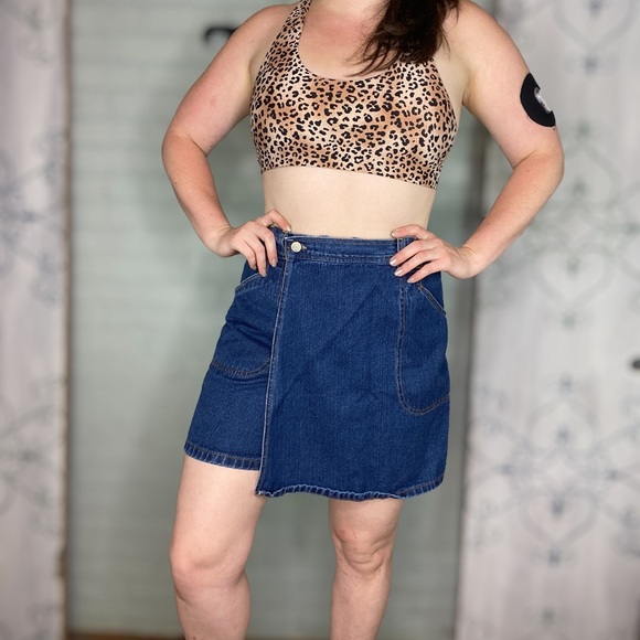 Vintage Denim Skort by Bill Blass Size 6 / Medium - Picture 5 of 12